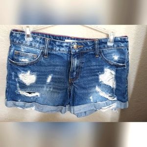 Cello Jean Shorts - Like New Distressed Denim Sho… - image 1